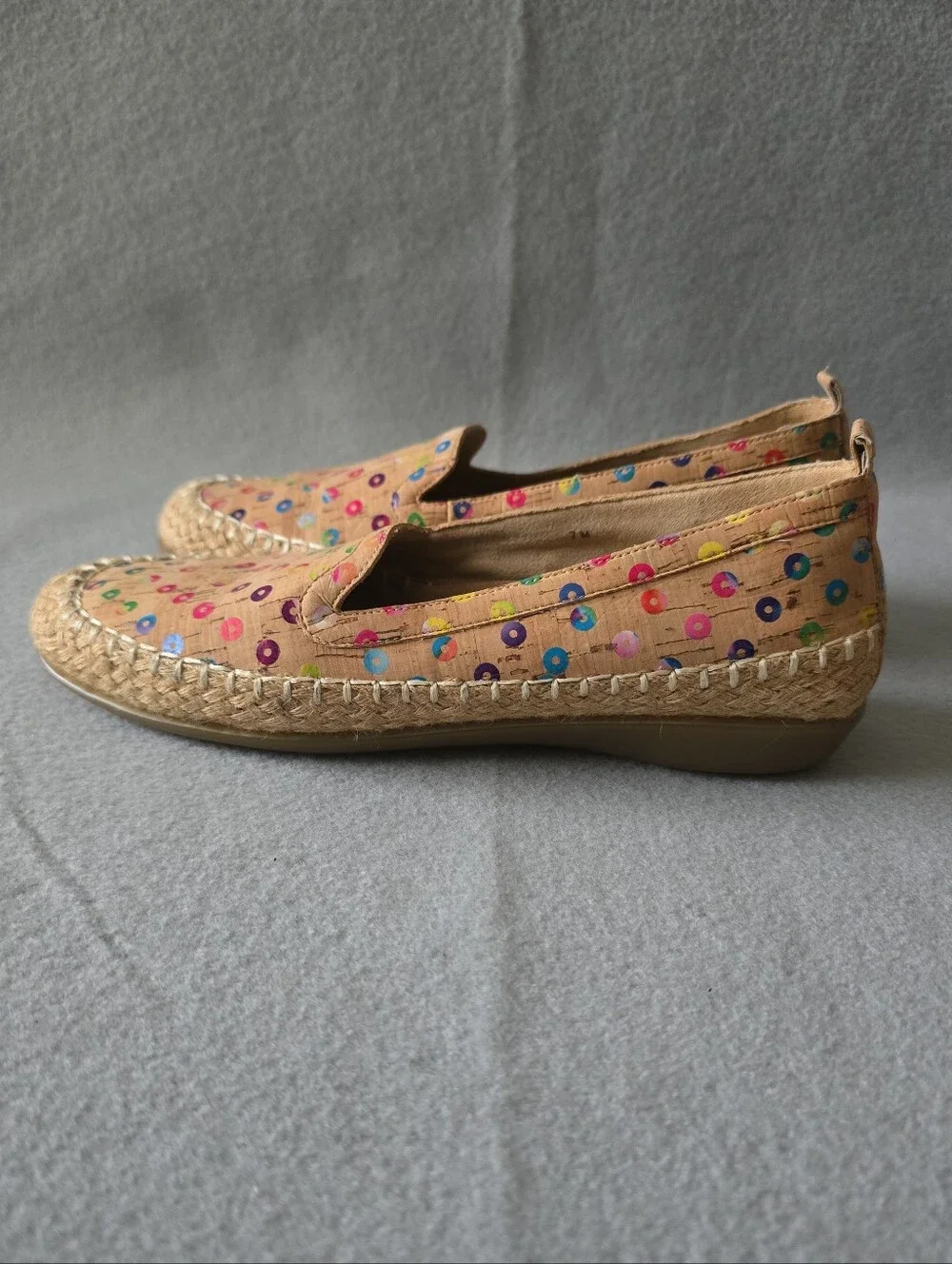 Vaneli Pink Multicolor Espadrille Slip-On Women's Shoe Sz 7 Comfortable Trendy - Picture 4 of 8